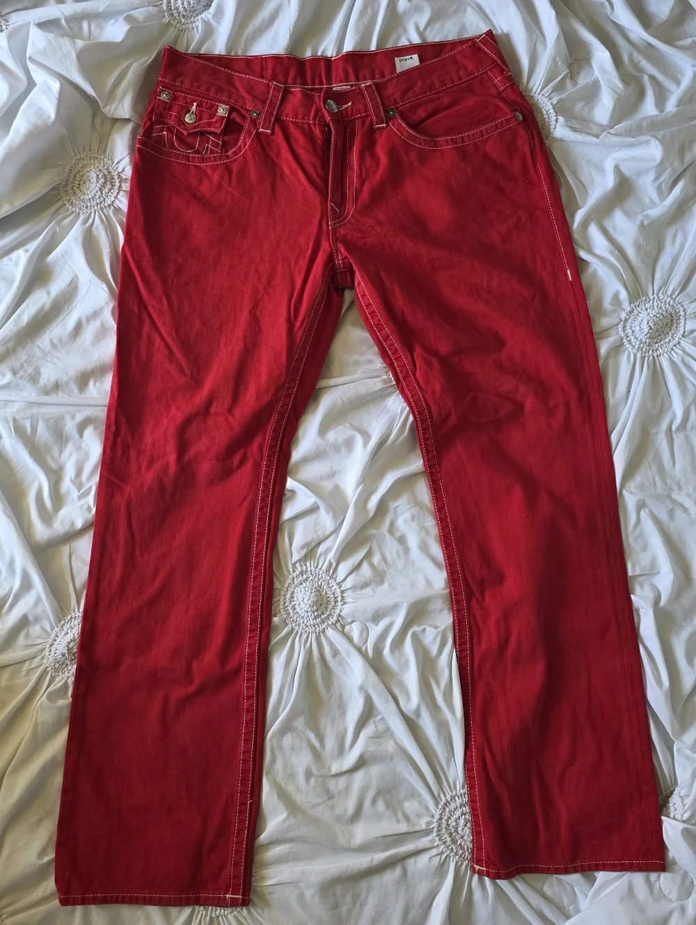 Men TRUE RELIGION red jeans 👖 size 36